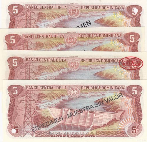 Dominican Republic, 5 Pesos Oro, ... 