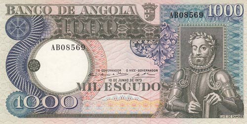 Angola, 1.000 Escudos, 1973, ... 