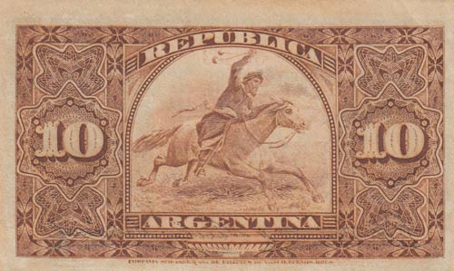 Argentina, 10 Centavos, 1891, ... 