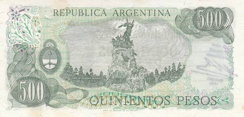 Argentina, 500 Pesos, 1977/1982, ... 