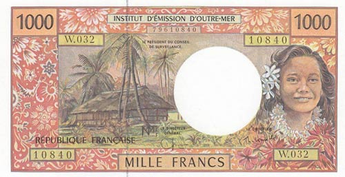 France Pasific, 1000 Francs, 1996, ... 