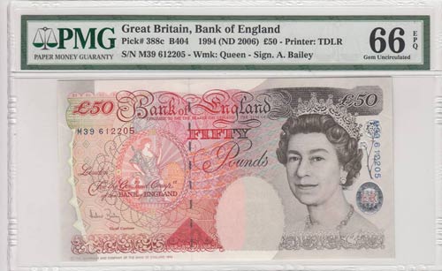 Great Britain, 50 Pounds  , 2006, ... 