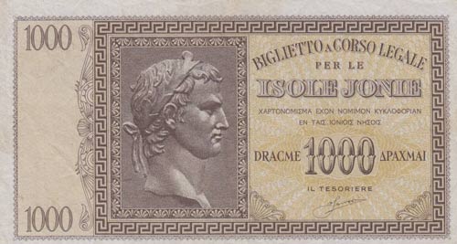 Greece, 1000 Drachmai, 1941, XF, ... 