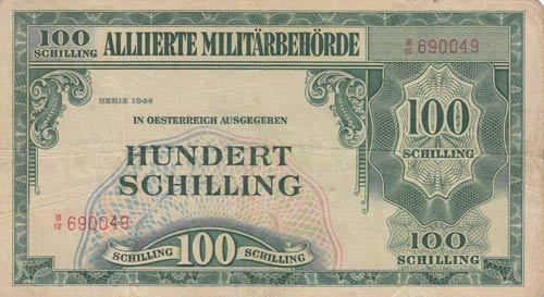 Austria, 100 Shillings, 1944, ... 