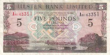 Northern Ireland, 5 Pounds, 1966, ... 