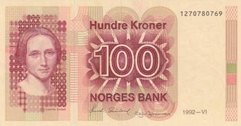 Norway, 100 Kroner, 1992, XF (+), ... 