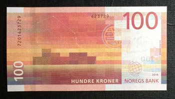 Norway, 100 Kroner, 2016, UNC, p54 ... 