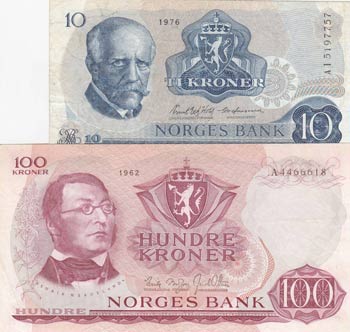 Norway, 10-100 Kroner, VF, (Total ... 