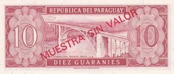 Paraguay, 10 Guaranies, 1952, UNC, ... 