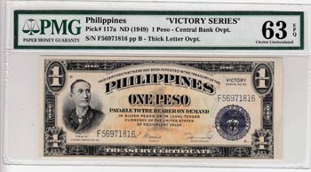 Philippines, 1 Peso, 1949, UNC, ... 