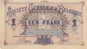 Belgium, 1 Franc, 1915/1918, XF, ... 