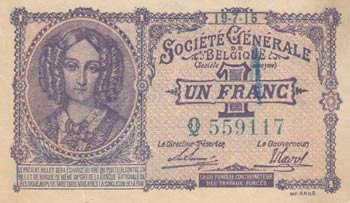 Belgium, 1 Franc, 1915/1918, XF, ... 