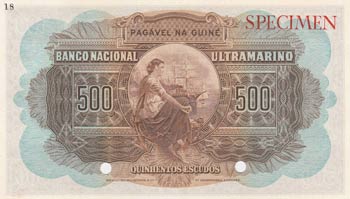 Portuguese Guinea, 500 Escudos, ... 