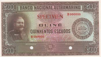 Portuguese Guinea, 500 Escudos, ... 