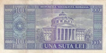 Romania, 100 Lei, 1966, VF, p97a  