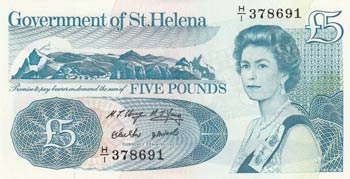 Saint Helena, 5 Pounds, 1998, UNC, ... 