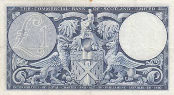 Scotland, 1 Pound, 1958, VF, pS336 ... 