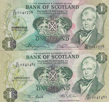 Scotland, 1 Pound, VF, p111, ... 