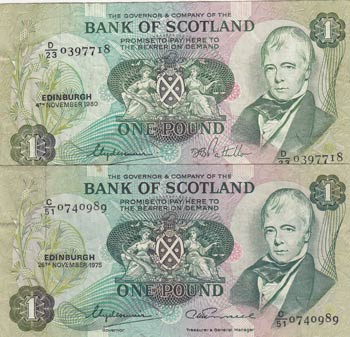 Scotland, 1 Pound, 1975, VF, ... 
