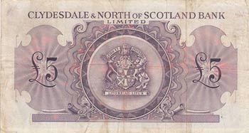 Scotland, 5 Pounds, 1956, VF, ... 