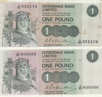 Scotland, 1 Pound, 1980/1981, VF, ... 