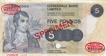 Scotland, 5 Pounds, 1971, UNC, ... 