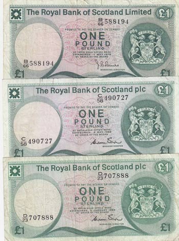 Scotland, 1 Pound, 1979, FINE (+), ... 