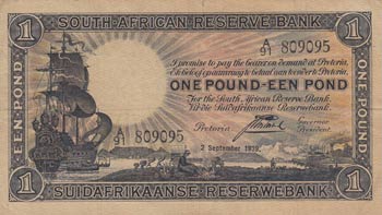 South Africa, 1 Pound, 1939, XF, ... 