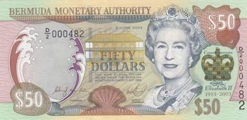 Bermuda, 50 Dollars, 2003, UNC, ... 