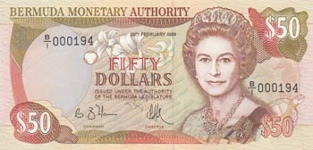 Bermuda, 50 Dollars, 1989, UNC, ... 