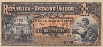 Brazil, 1 Mil Reis, 1917, VF (+), ... 