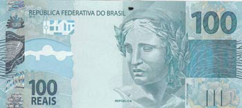 Brazil, 100 Reais, 2010, UNC, p257 ... 