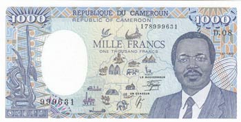 Cameroun, 1.000 Francs, 1990, UNC, ... 
