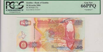 Zambia, 50 Kwacha, 2006, UNC, p37e ... 