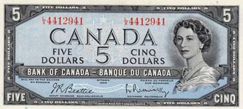 Canada, 5 Dollars, 1961-1971, UNC, ... 