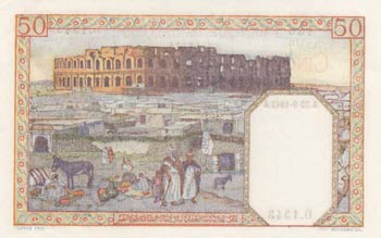 Algeria, 50 Francs, 1942, UNC (-), ... 
