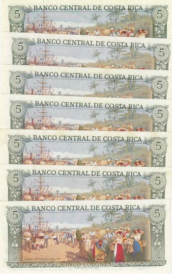 Costa Rica, 5 Colones, 1986, UNC, ... 