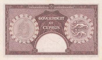 Cyprus, 1 Pound, 1956, XF, p35a  ... 