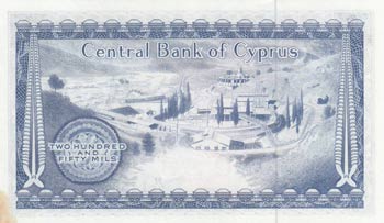 Cyprus, 250 Mils, 1978, UNC, p41c  ... 