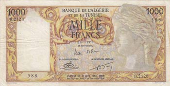 Algeria, 1958, VF, p107b  Banknote ... 