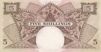 East Africa, 5 Shillings, 1958, ... 