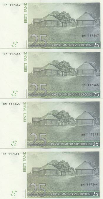 Estonia, 25 Krooni, 2002, UNC, ... 