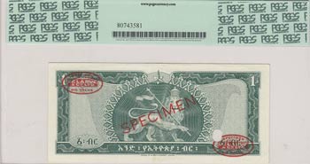 Ethiopia, 1 Dollar, 1966, AUNC, ... 