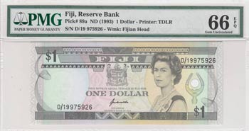 Fiji, 1 Dollar , 1993, UNC, p89a  ... 