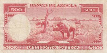 Angola, 500 Escudos, 1970, VF, p97 ... 