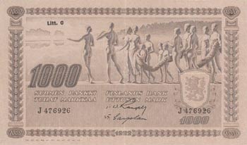 Finland, 1.000 Markkaa, 1922, XF, ... 