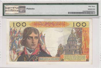 France, 100 Nouveaux Francs, ... 
