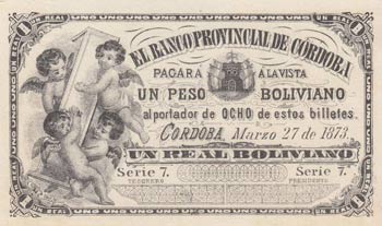 Argentina, 1 Peso, 1873, UNC,  