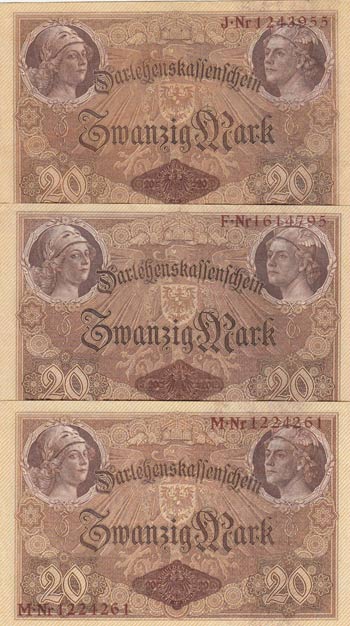 Germany, 20 Mark, 1914, UNC (-), ... 