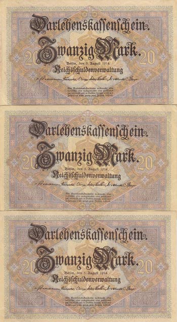 Germany, 20 Mark, 1914, AUNC (-), ... 